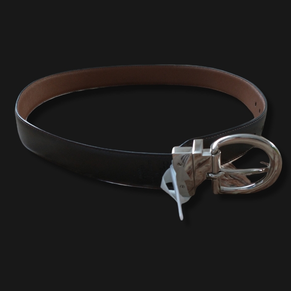 Belt 💯 Leather Calvin Klein Réversible size M - Picture 2 of 4